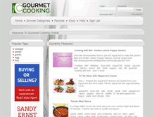 Tablet Screenshot of gourmetcookingonline.com